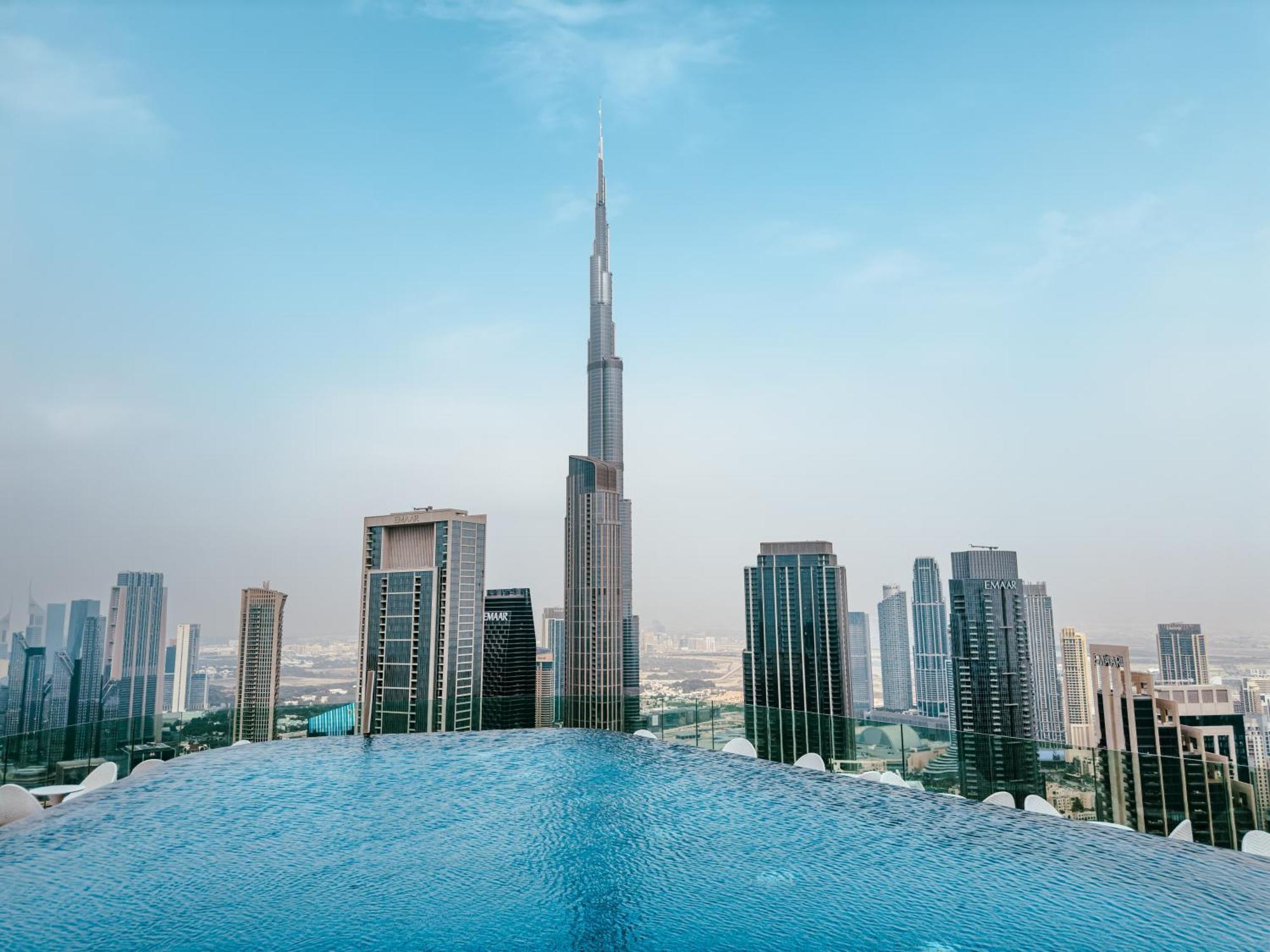 Aliving Luxury 2Br With Infinity Pool At Paramount Hotel Midtown Close To Dubai Mall & Burj Khalifa Exterior photo